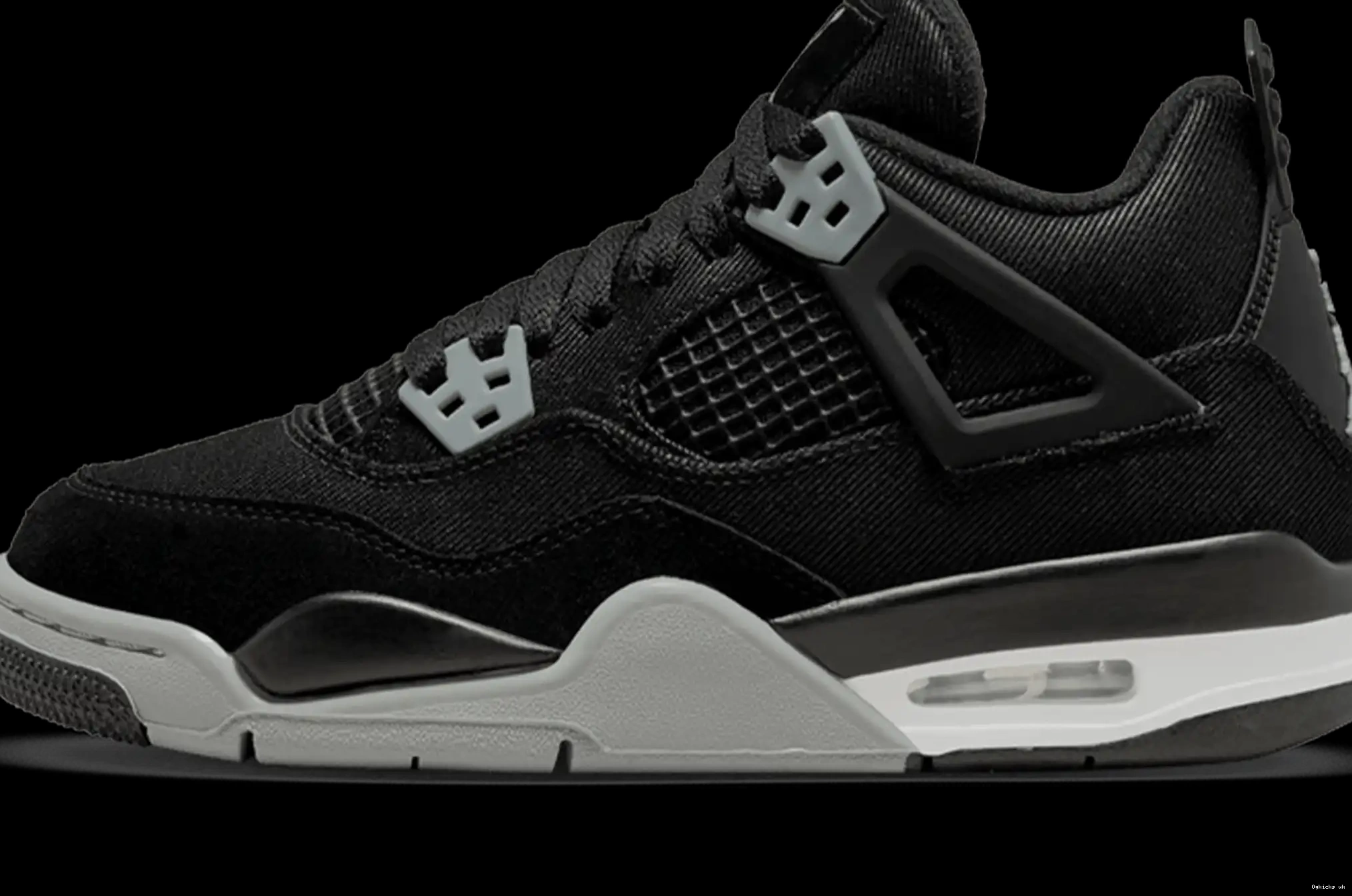 Black GS Air Canvas 4 Retro Jordan 0703